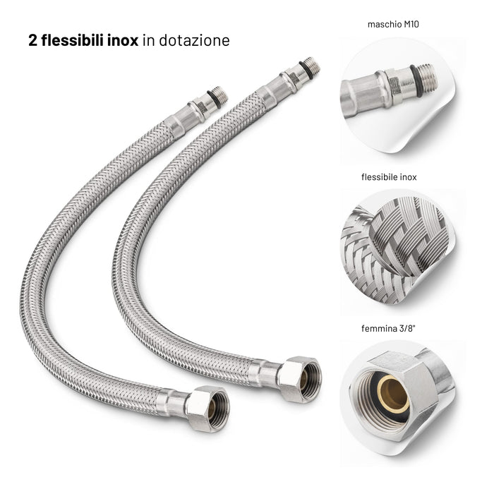 Miscelatore rubinetto bidet cromato bagno casa *** confezione 1