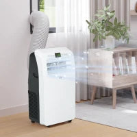 Condizionatore Portatile con Timer, 3 Modalità e 3 Velocità, in Plastica ABS, 44.3x34x81.5 cm, Bianco