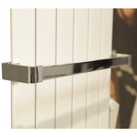 Pika' porta asciugamani ercole in resina lunghezza cm 37 colore metallo cromo