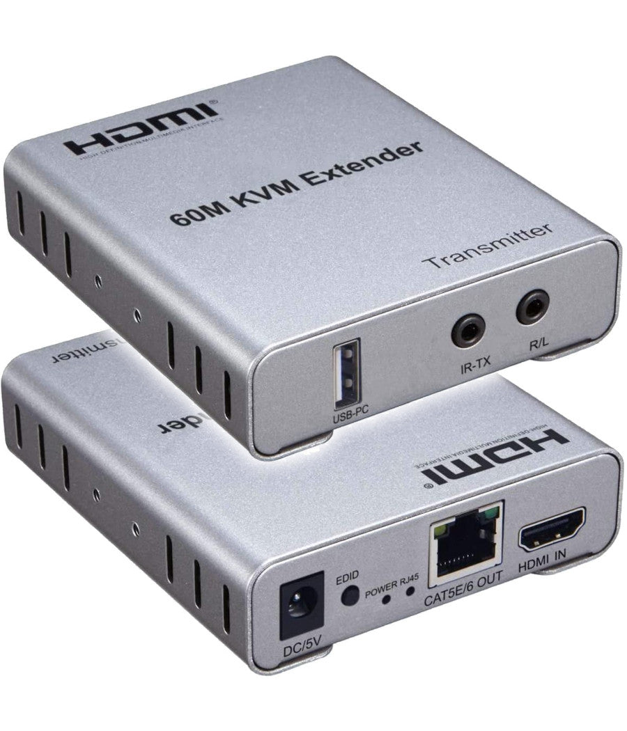 Extender Estensore Kvm Hdtv 4k 60 M Con Audio Supporta Video 1080p/60hz Q-hd1500         