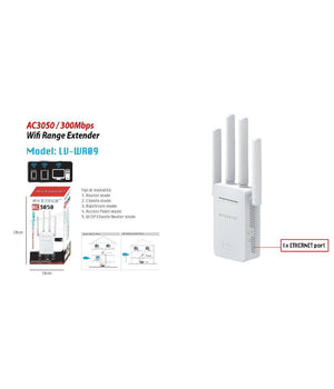 Extender Ethernet Wireless Router Ripetitore Di Segnale Wifi Maxtech Lv-wr09         
