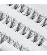 Extension Ciuffo Ciglia Finte 180 Ciuff Naturali Neri Professionale Make Up 10mm         