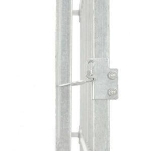 Ezooza Crested Recinto da esterno per animali in acciaio 760 x 760 x 195 cm