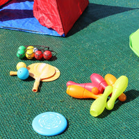 Ezooza MultiFlex – 11 Piastrelle Drenanti Flessibili per Esterni (1 m²), 30x30 cm, Plastica Riciclata, Colore: Verde