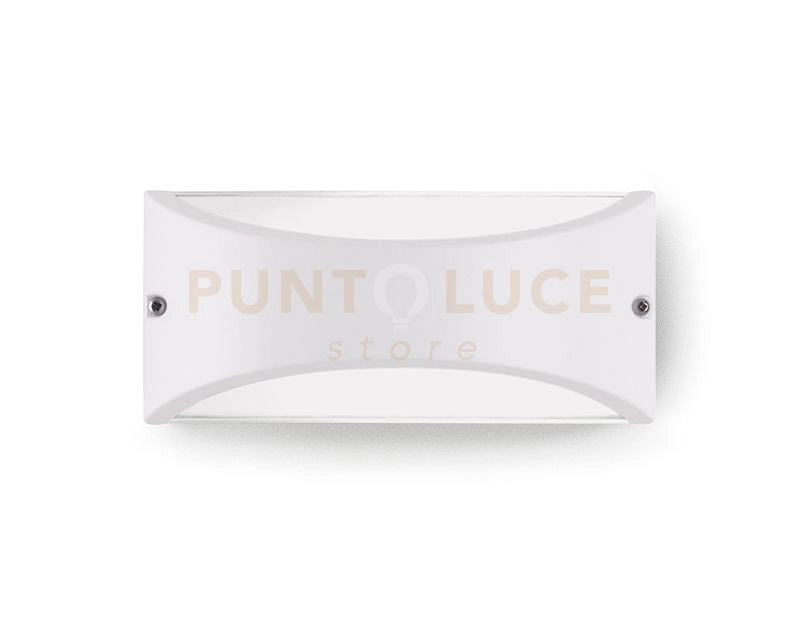 GES1030- APPLIQUE IN ALLUMINIO A LED 4000K 10W 550LM IP54 22X10CM BIANCO