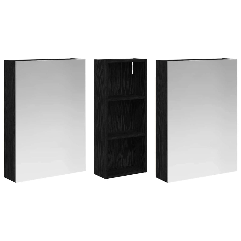 Set di Armadi da Bagno con lo scaffale 3 pcs 130 x 14,5 x 70 cm 3403761
