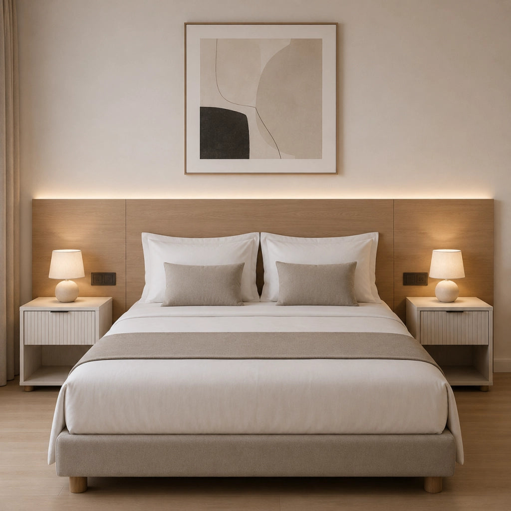 Comodino in Legno 1 Cassetto e Ripiano Design Moderno 40x30 h45 cm Bianco