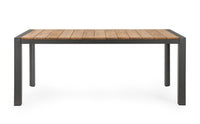 Tavolo da Giardino 180x90x75 cm in Alluminio Cameron Antracite