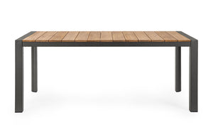 Tavolo da Giardino 180x90x75 cm in Alluminio Cameron Antracite