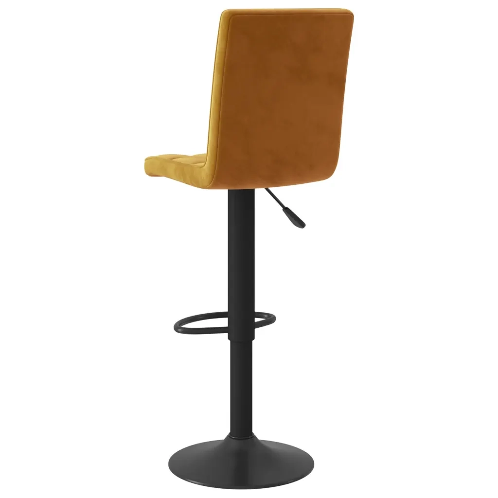 Sgabelli da Bar 2 pz Marroni in Velluto 335761