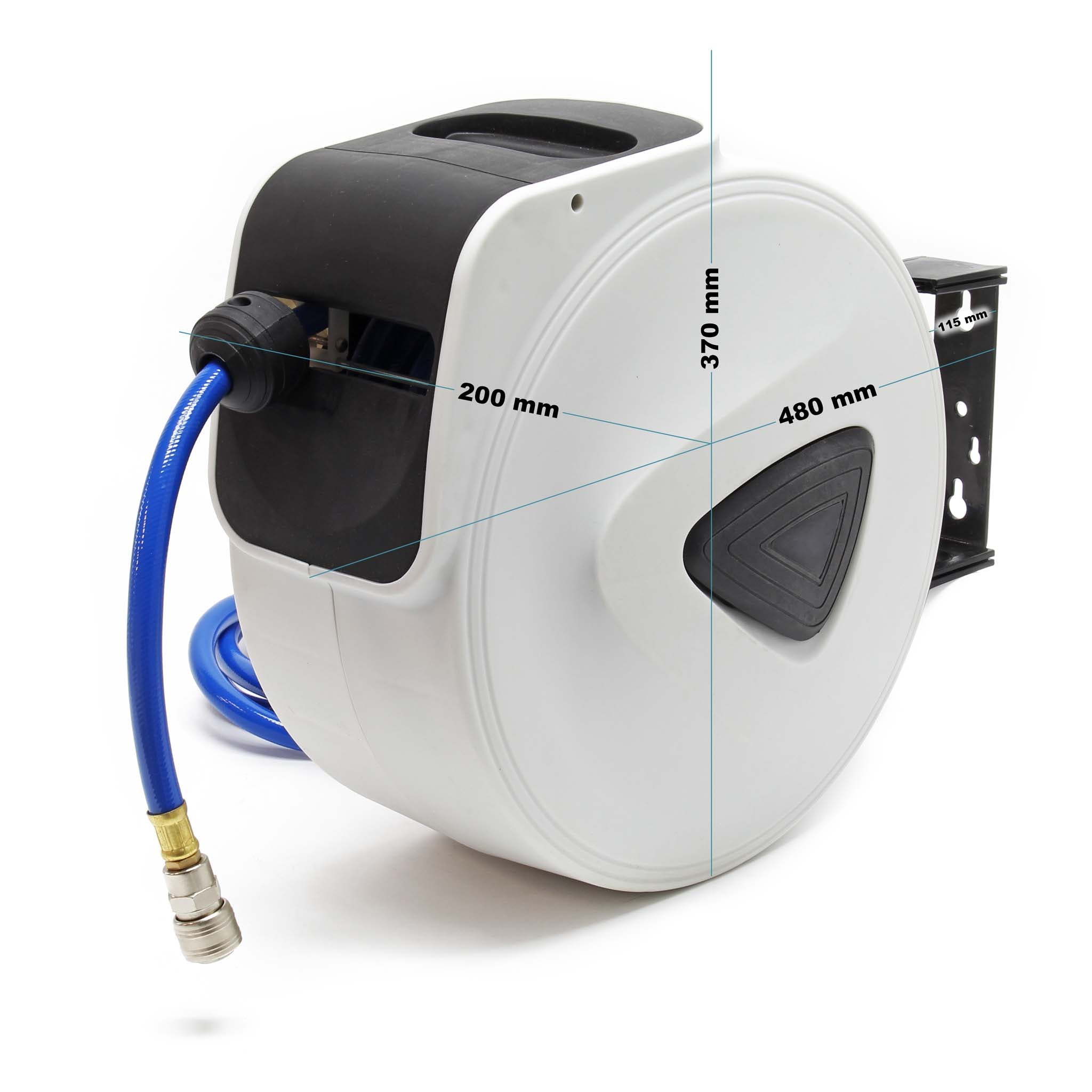Avvolgitubo automatico 15 metri Avvolgitore tubo aria compressa a parete