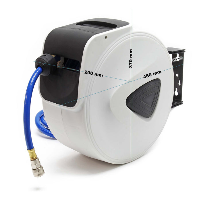 Avvolgitubo automatico 15 metri Avvolgitore tubo aria compressa a parete