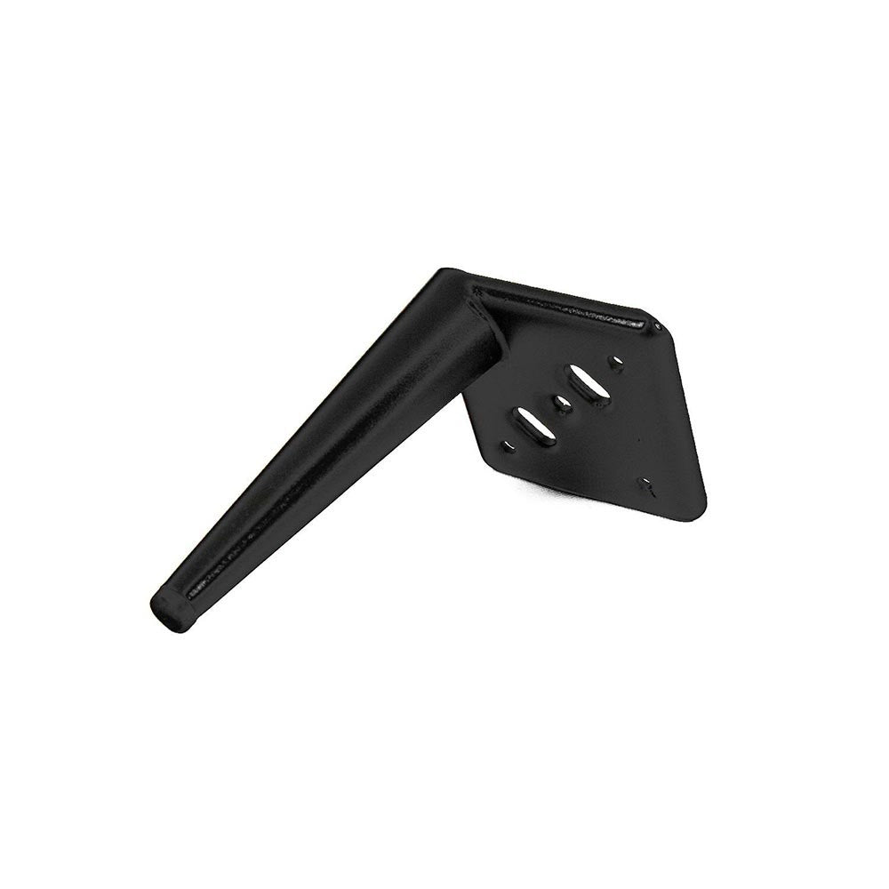 Piede in metallo per mobili e complementi d'arredo Ago17 nero opaco H 17cm.