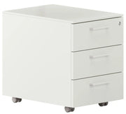 Cassettiera su ruote a 3 cassetti in melaminico con serratura cm. 41,8x57x55,8h