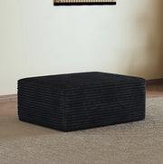 OTTOMAN Nero in tessuto 100 cm
