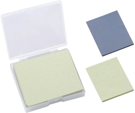 Tessuto di assorbimento per oli 500 fogli - Assorbe oli - Puro - Portatile - Adatto al viso - Materiale morbido - Tessuto assorbente per oli