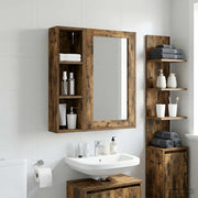 Armadio da bagno a muro Quercia Affumicata 20 x 14 x 70 cm 889299