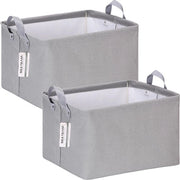 Set di asciugamani pieghevoli da 2 con maniglie, sacchetto di stoffa da riporre (42 x 30 x 25 cm) - Grande capacità di riposo, struttura metallica estensibile, leggero e stile, GRIGIO