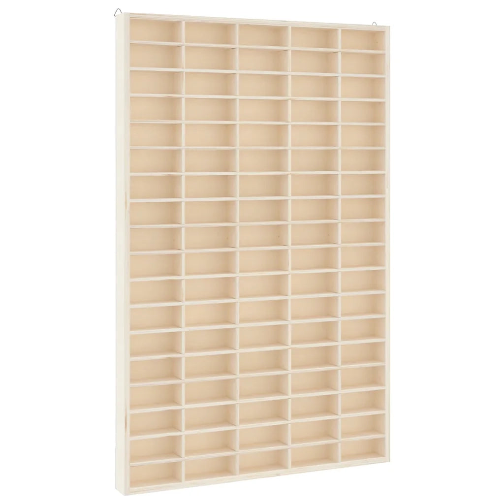 Vetrina da collezione in legno con 90 scomparti 50,5x4,5x79 cm CFW6444443