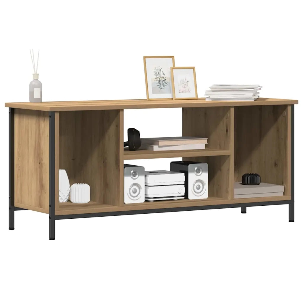 Mobile TV-Credenza per TV-Console TV Rovere artigianale 102 x 35 x 45 cm Legno multistrato 832049