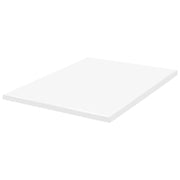 Coprimaterasso in schiuma bianco 140 x 200 cm comfort morbidezza