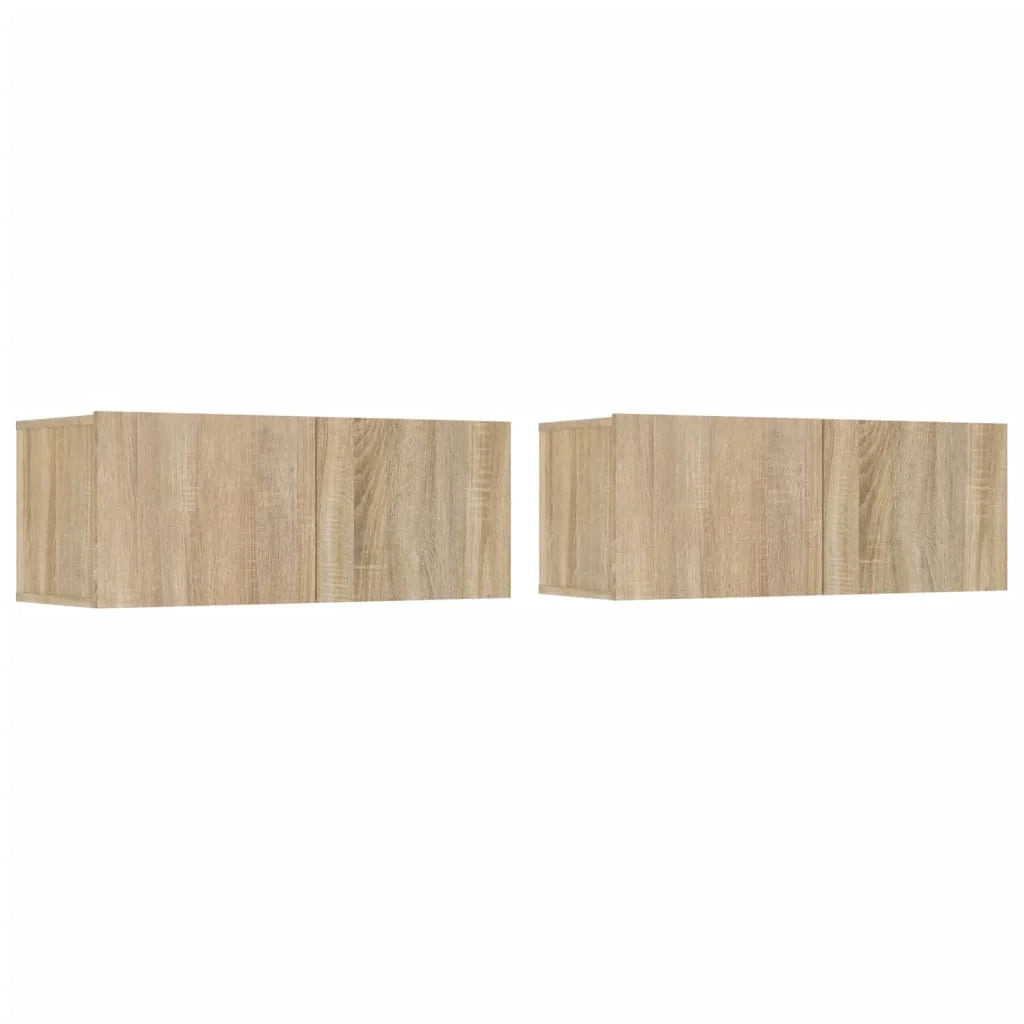 Set di mobili da 4 pezzi tra cui armadio credenza mobile porta TV soggiorno/camera da letto legno ingegnerizzato rovere Sonoma marrone 02_0024811