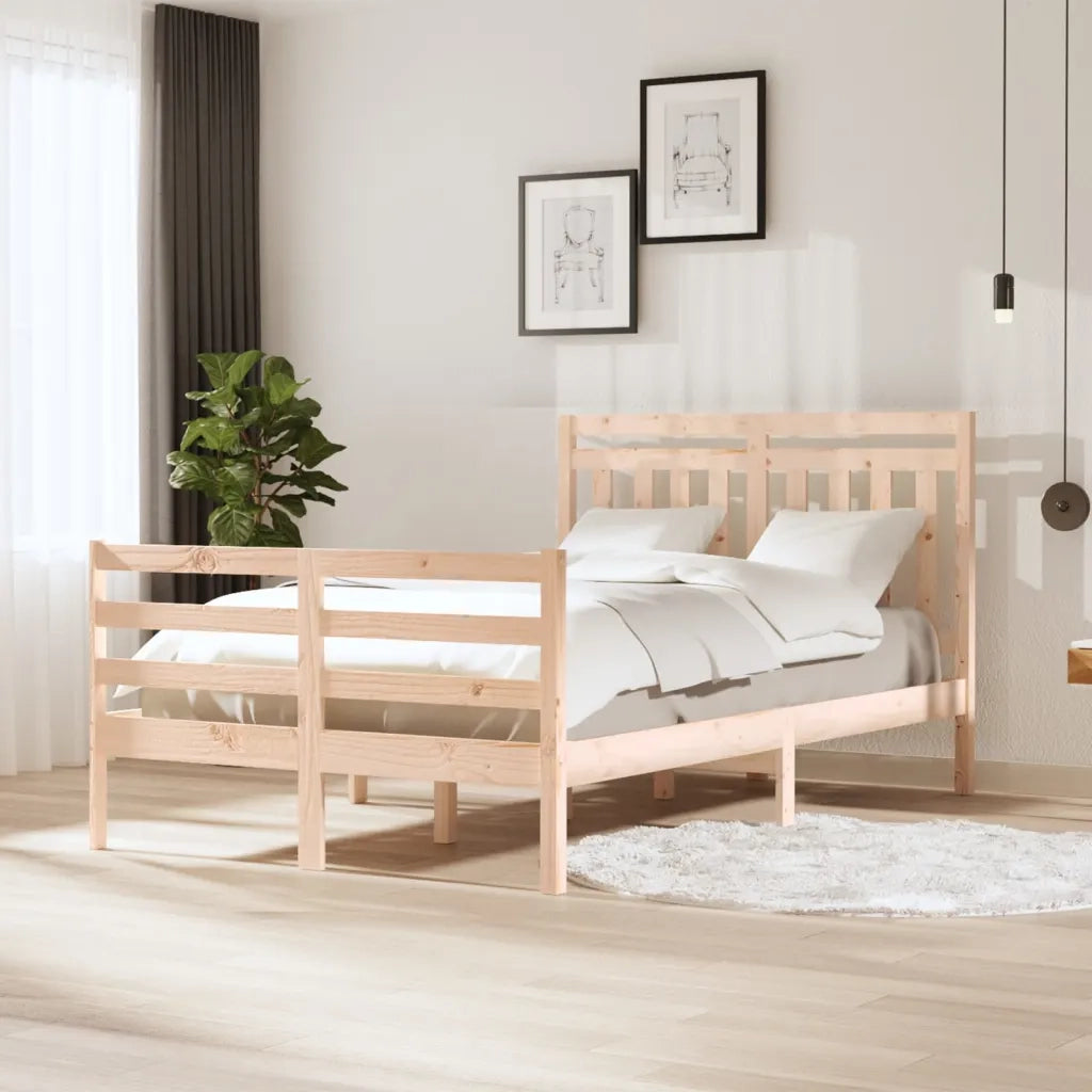 Giroletto-Struttura Letto in Legno Massello 120x200 cm 446470