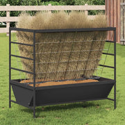 Mangiatore per Bestiame Nero 100 x 60 x 90 cm