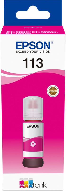 Epson 113 EcoTank Pigment Magenta ink bottle