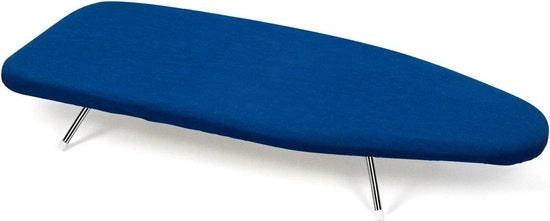 Piastra da stirare compatta 31 x 745 cm - Bracciuoli pieghevoli - Leggera - Asse da stirare termoresistente - Piastra da stirare blu