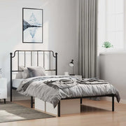 Giroletto con Testiera in Metallo Nero 100x190 cmcod mxl 84584