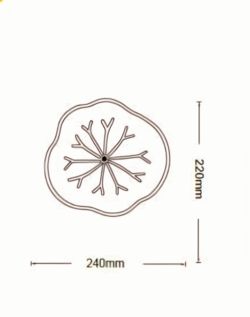 Applique LED Moderna da Parete 14W 1120lm Bianco – Design Foglia – CCT 3000K/4000K/6500K – Luce Diffusa 270° – Interni