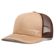 Cappellino da baseball NY ricamato multicolore