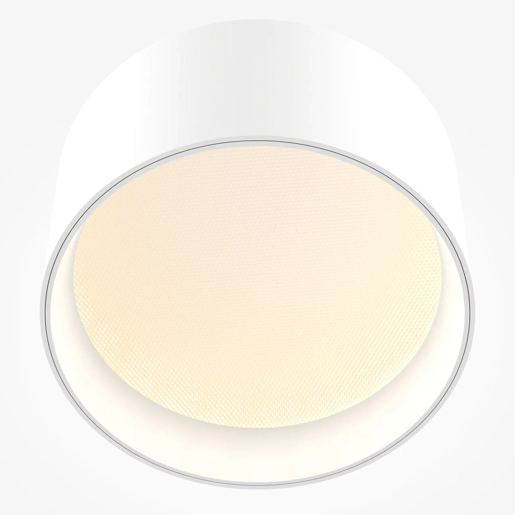 Maytoni Lampada da soffitto moderna Vega 1 luce LED integrato bianco alluminio