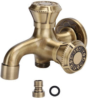 Filtro d'acqua per cucina e bagno - ONF3 - Antico stile a messing - 1 maniglia - Regolazione di temperatura per acqua calda e fredda - Adatto per lavastoviglie - Finitura a specchio