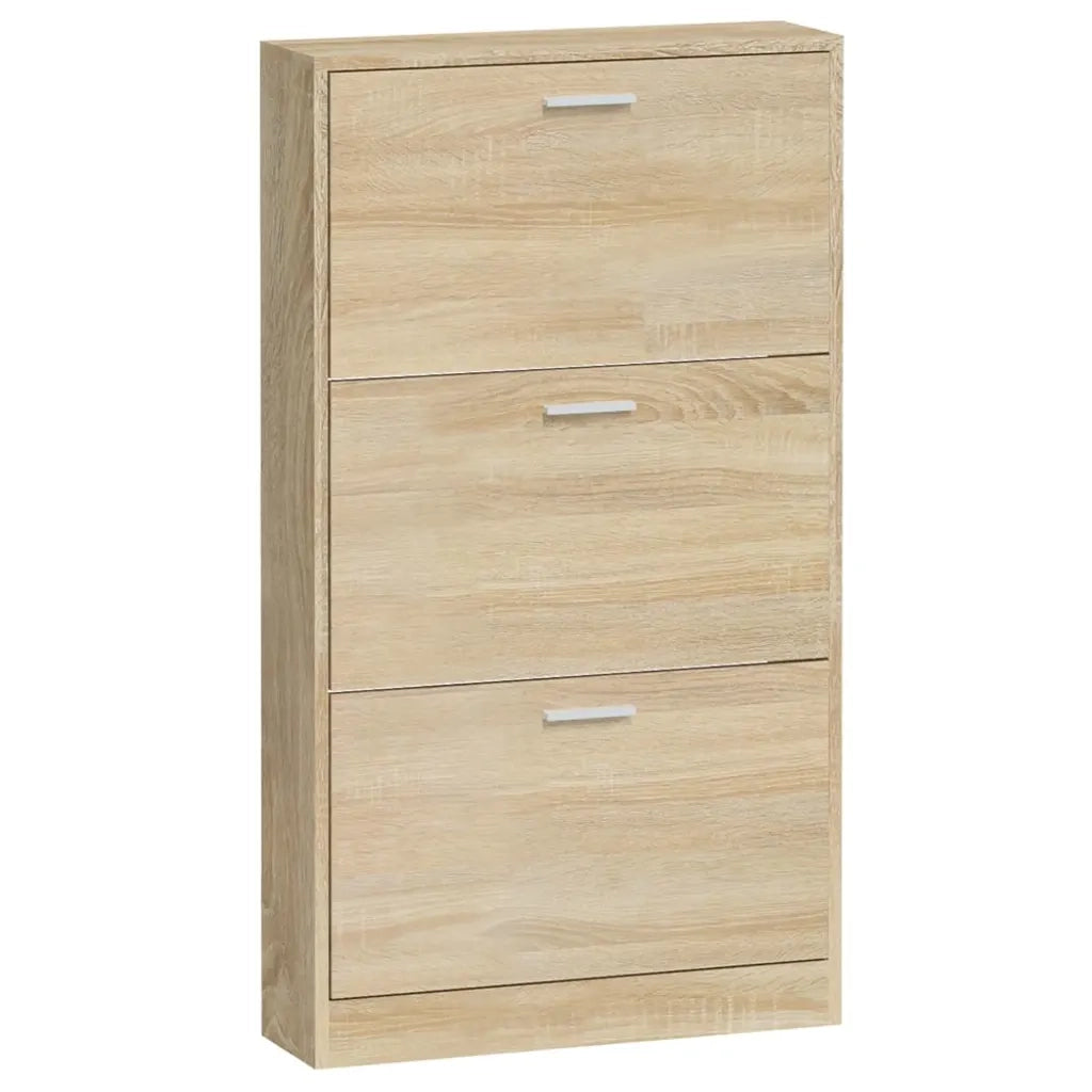 Scarpiera Rovere 59x17x108 cm in Legno Multistrato 342527
