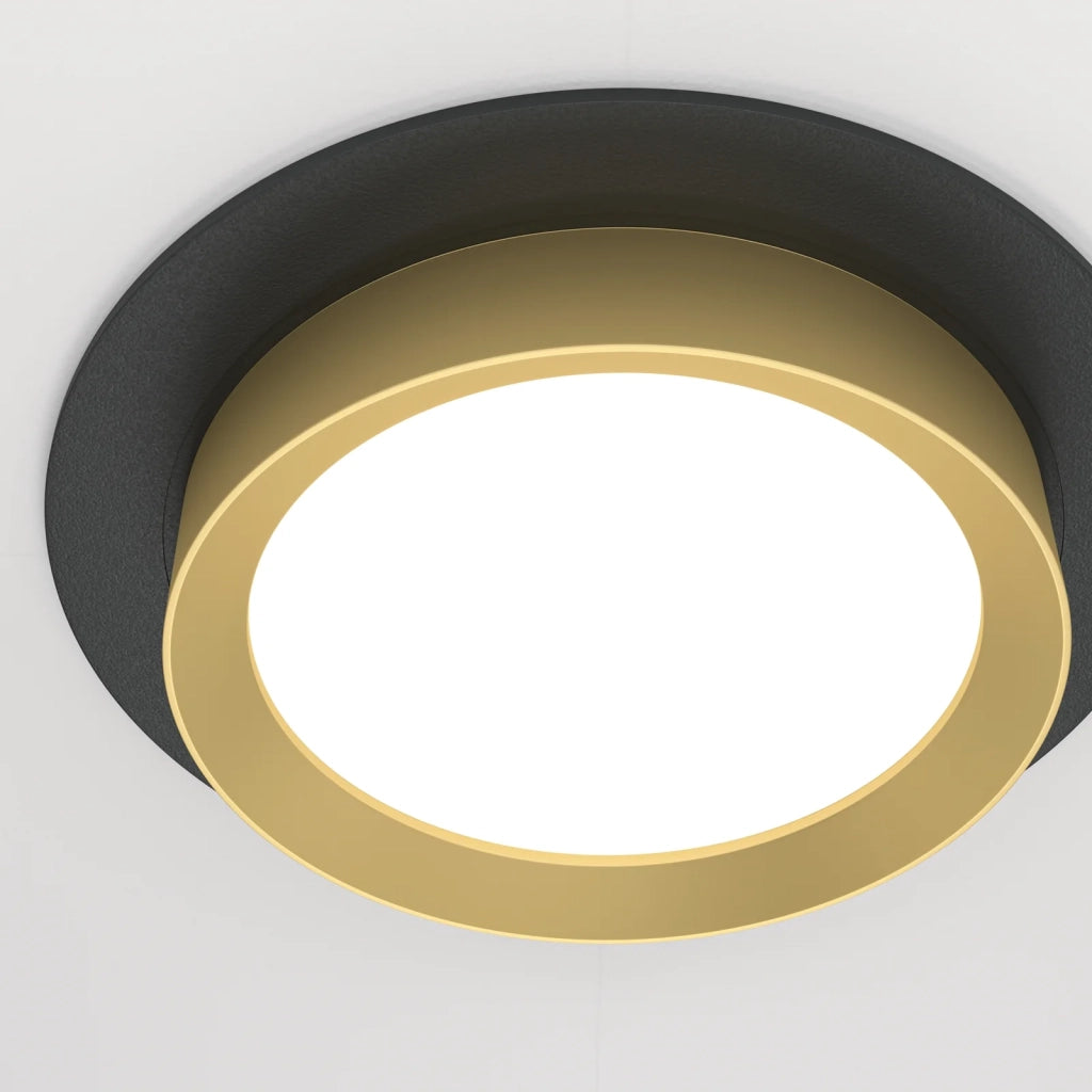 Maytoni Lampada da Incasso Hoop 1 luce GX53 nero metallo alluminio