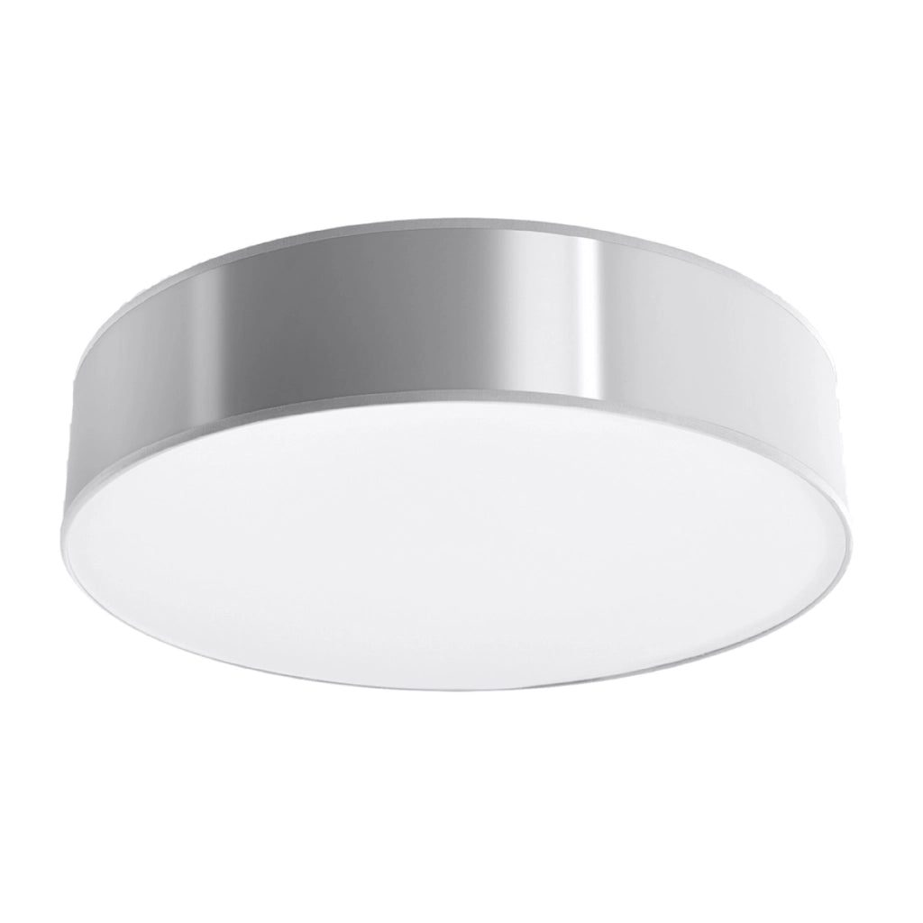 Lampada da soffitto di design Arena arancione spagnolo grigio 55x55x11 cm 4xE27 Max 15W LED