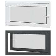 Finestra per Soffitta RISOR 110 x 60 cm PVC e Vetro Antracite CFW4121935