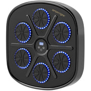 Boxing Machine Musicale a Parete con 9 Velocit¨¤, Connessione Bluetooth e Guanti, 41.8x44.6x7.5 cm, Nero e Blu