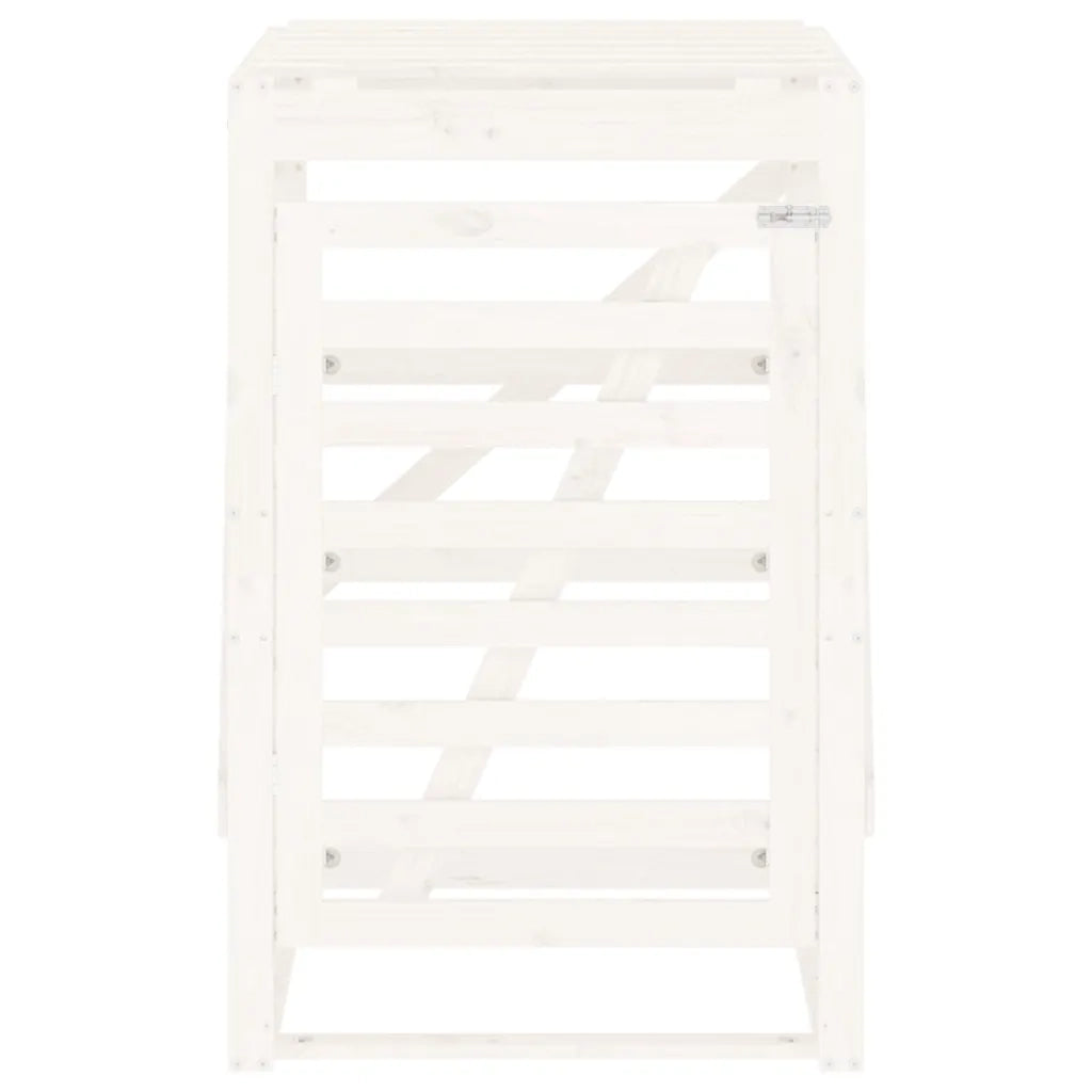 Copribidone Bianco 84x90x128,5 cm in Legno Massello di Pino 825101