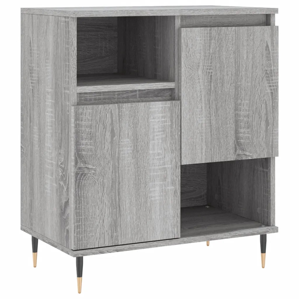 Credenze 2 pz | Madia | Buffet da pranzo | Armadio da pranzo Grigio Sonoma in Legno Multistrato