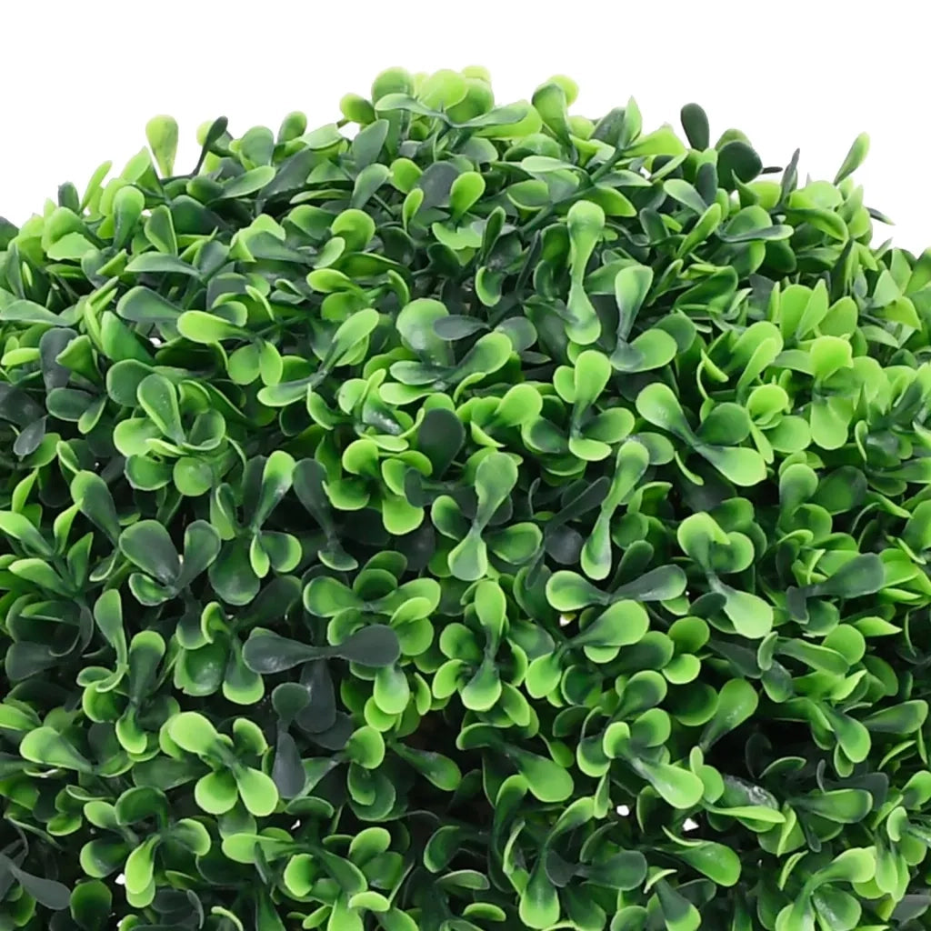 Piante di Bosso Artificiale 2 pz a Sfera con Vaso Verde 27 cm CFW1682692