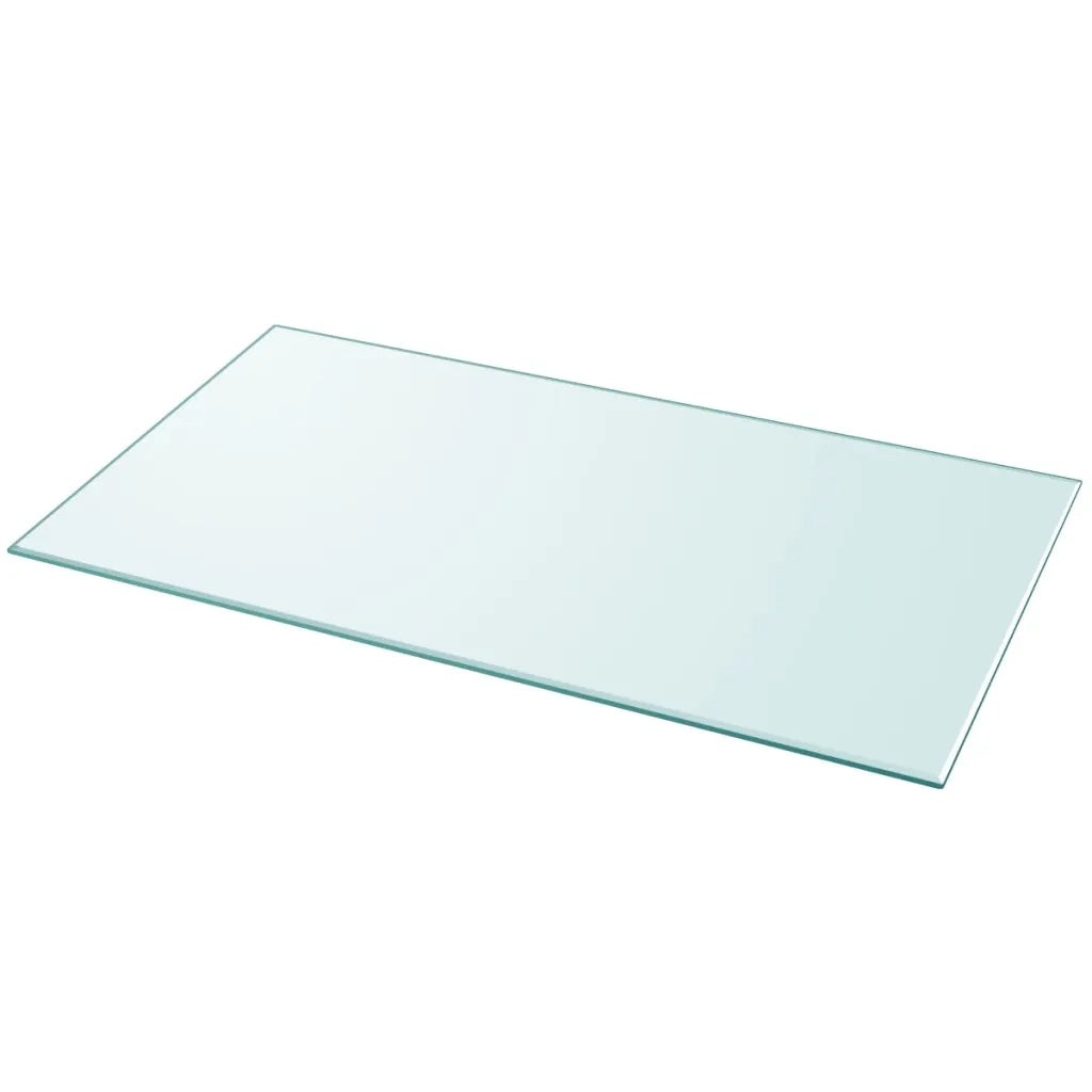 Piano Tavolo | Superficie Tavolo | Piano Scrivania Vetro Temperato Rettangolare 1200x650 mm