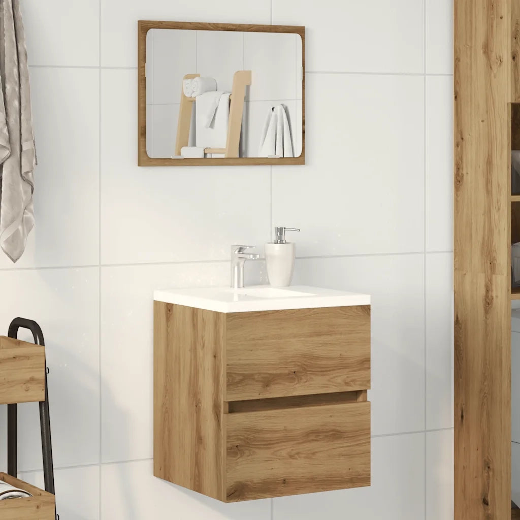 Mobile Lavabo | Armadio Lavabo Bagno Artigianale 41x38,5x45 cm in Truciolato