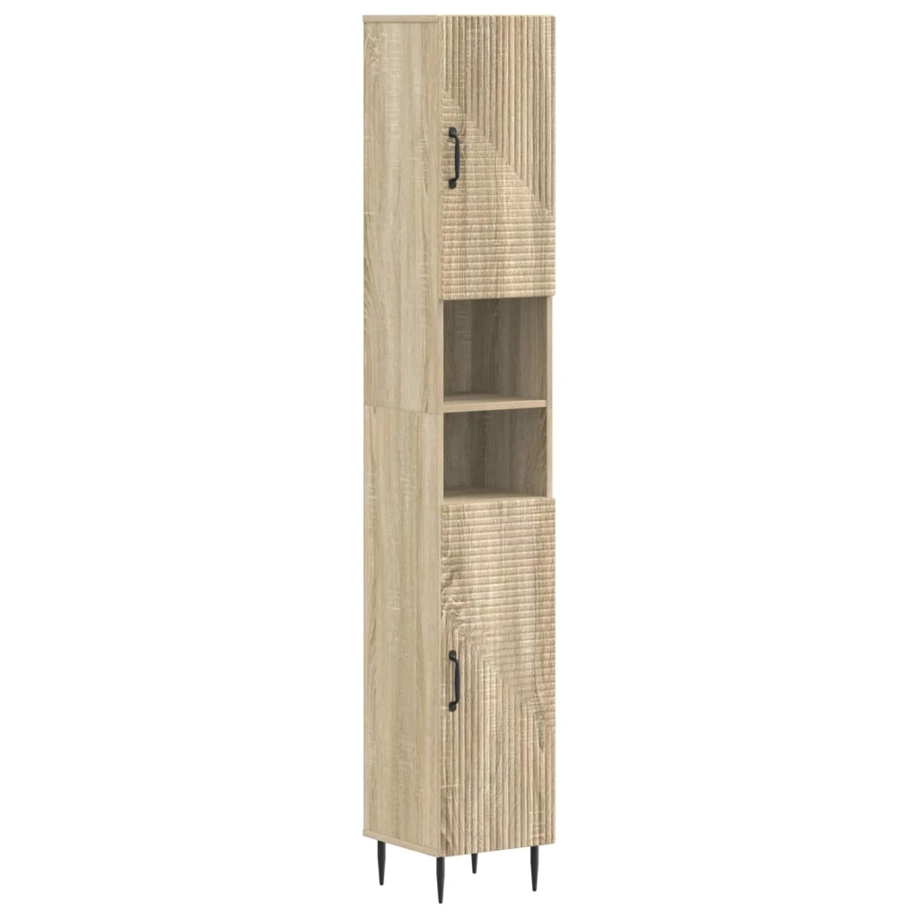 Set di armadietti da bagno in 3 pezzi HAARLEM Rovere Sonoma 3417452