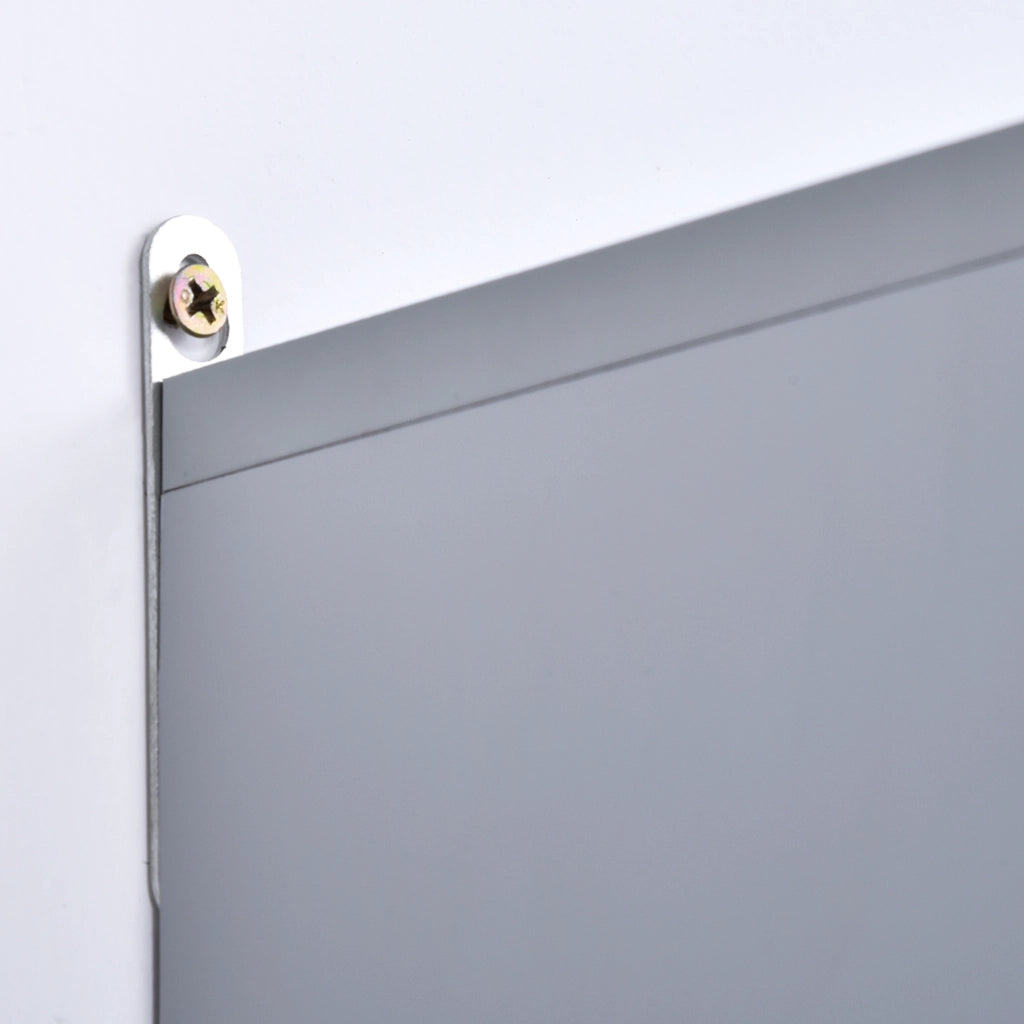 Armadietto Bagno con Specchio a 2 Ante ¨C Zephmum ¨C Grigio Legno 48x14.5x45cm