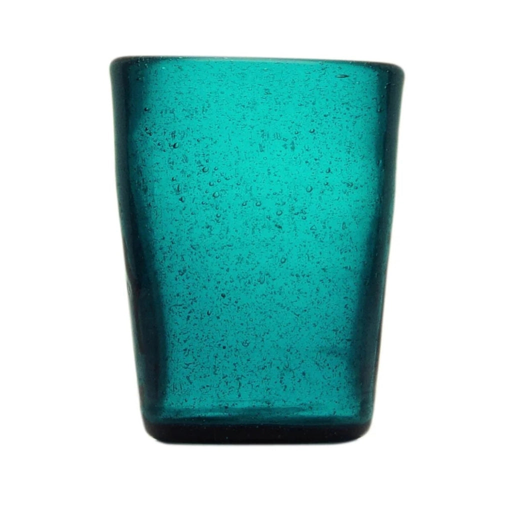 Bicchiere tumbler acqua petrol memento originale in vetro soffiato 0,25L