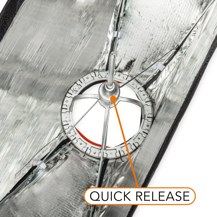 Studio Line Striplight SB QA - Softbox per luce radente, superficie 30x140cm, profondità 49,5cm, pieghevole, con griglia, diffusore interno ed esterno, anello di velocità