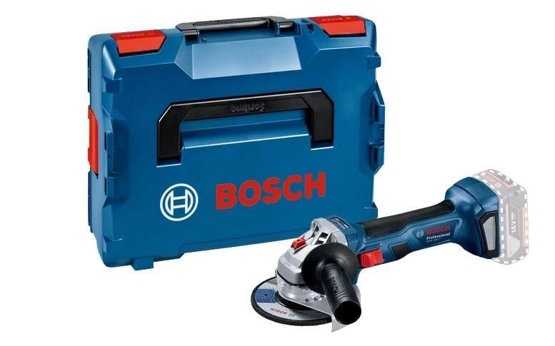 Bosch Professional 06019H9002 GWS 18V-7 Smerigliatrice Angolare a Batteria Brushless 125 mm 18V 11000 rpm con L-BOXX 136
